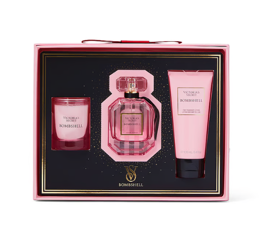 Victoria's Secret Bombshell Luxe Fragrance Set - Sakura Importados
