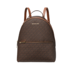 Michael Kors Mochila com bolso frontal média - Marrom com logo