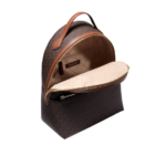 Michael Kors Mochila com bolso frontal média - Marrom com logo - Imagem 2