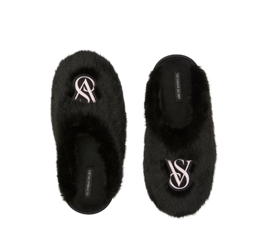 Victoria's Secret Luxe Plush Closed-Toe Slippers - M