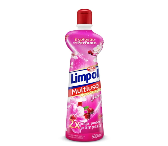 Limpol Limpador Multiuso Cherry Explosão de Perfume Squeeze 500ml